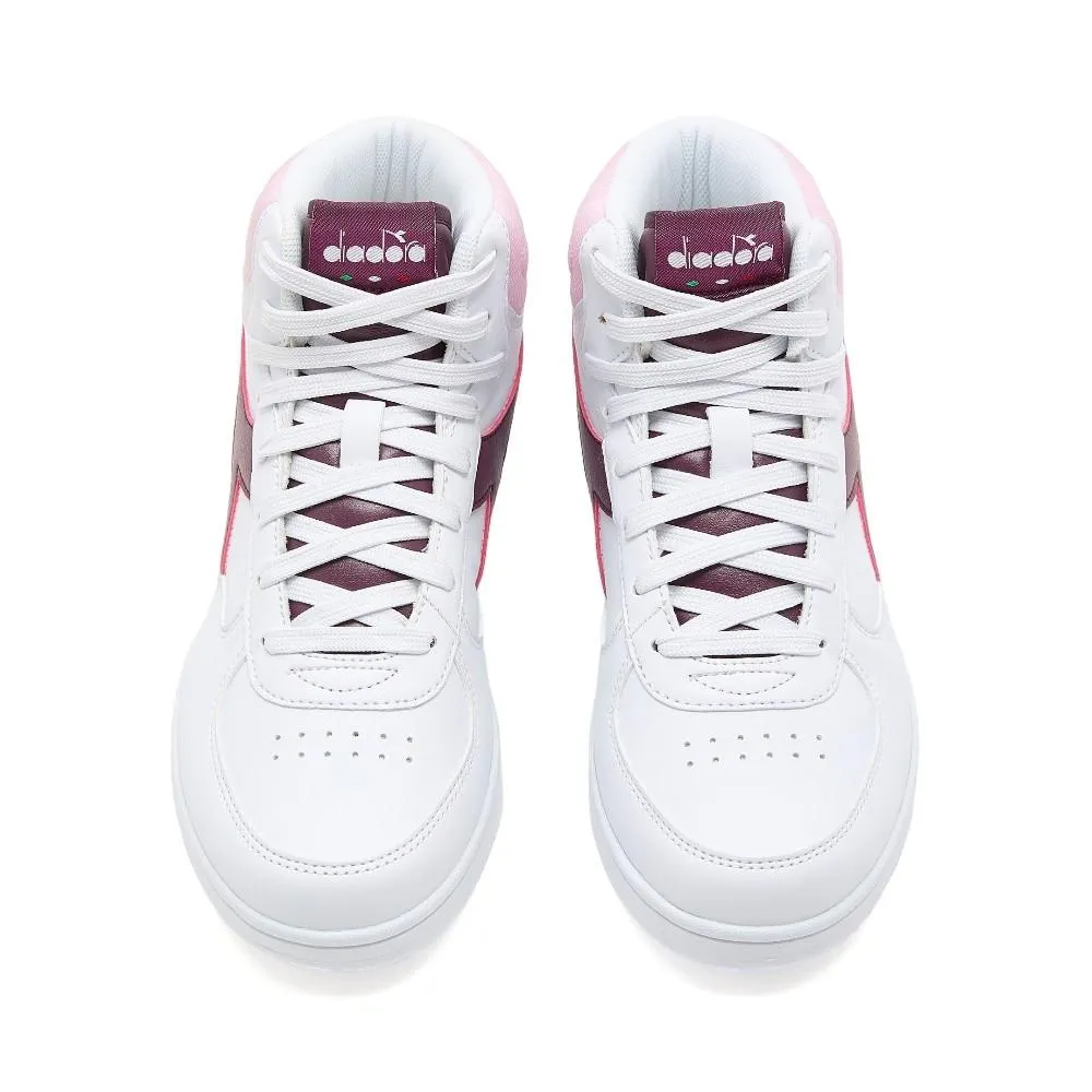 Diadora Kids Raptor_Mid_Gs White/Grape_Wine