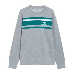 Diadora Sueter Masculino Sweatshirt Crew Slam Light_Middle_Gray_Melange