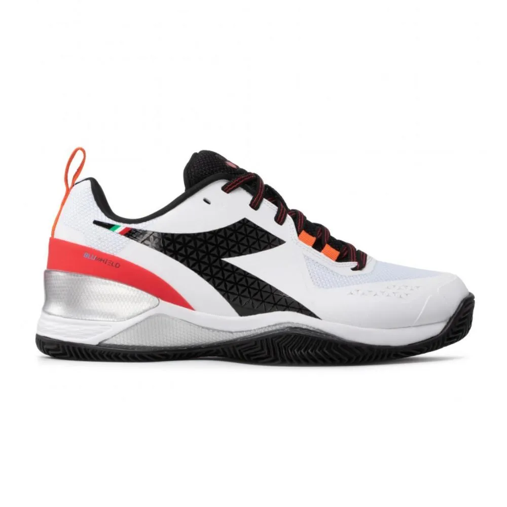 Diadora Tenis Masculino Blushield_Torneo_Clay Black/White/Fiery_Red