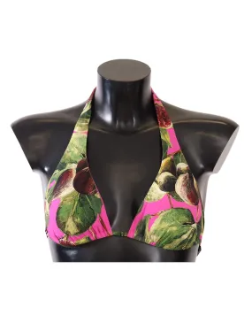 Dolce & Gabbana Floral Print Elastic Bikini Top