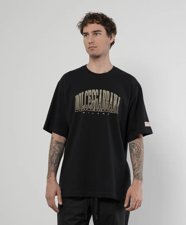 Dolce&Gabbana Black t-shirt with logo print