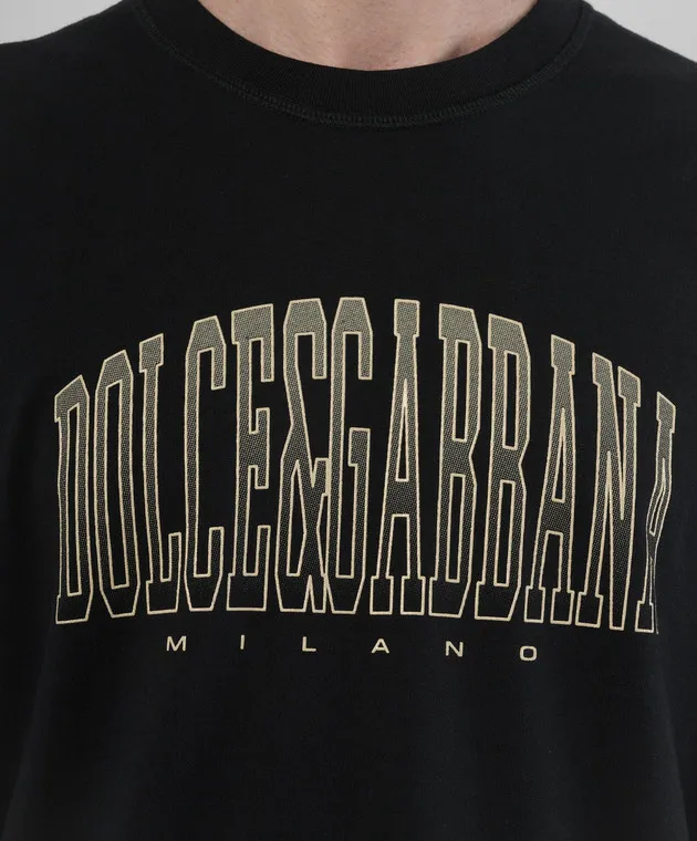 Dolce&Gabbana Black t-shirt with logo print