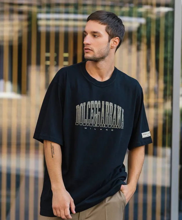 Dolce&Gabbana Black t-shirt with logo print