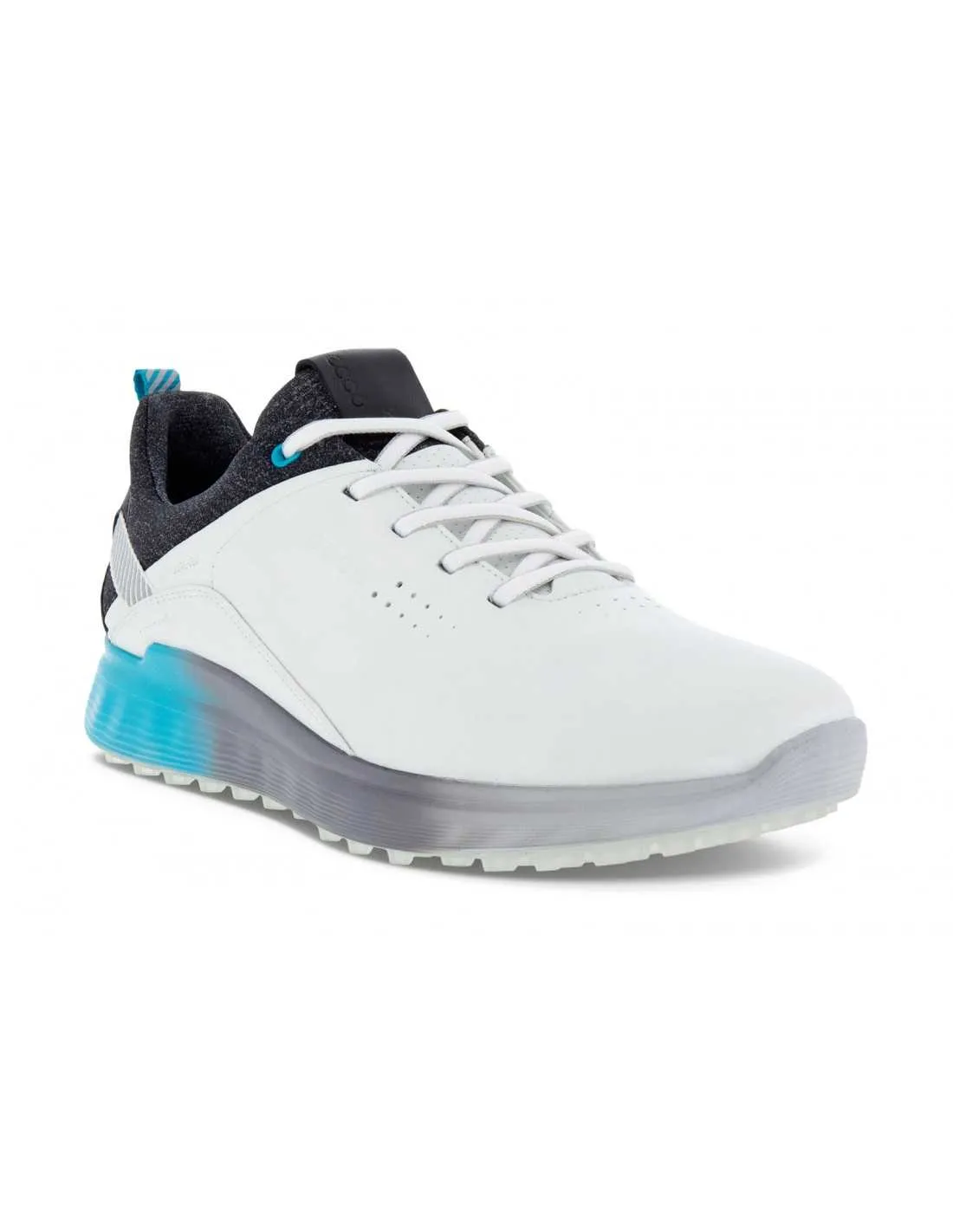 ECCO GOLF S-THREE WHITE/BLACK/BLUE - ZAPATO HOMBRE