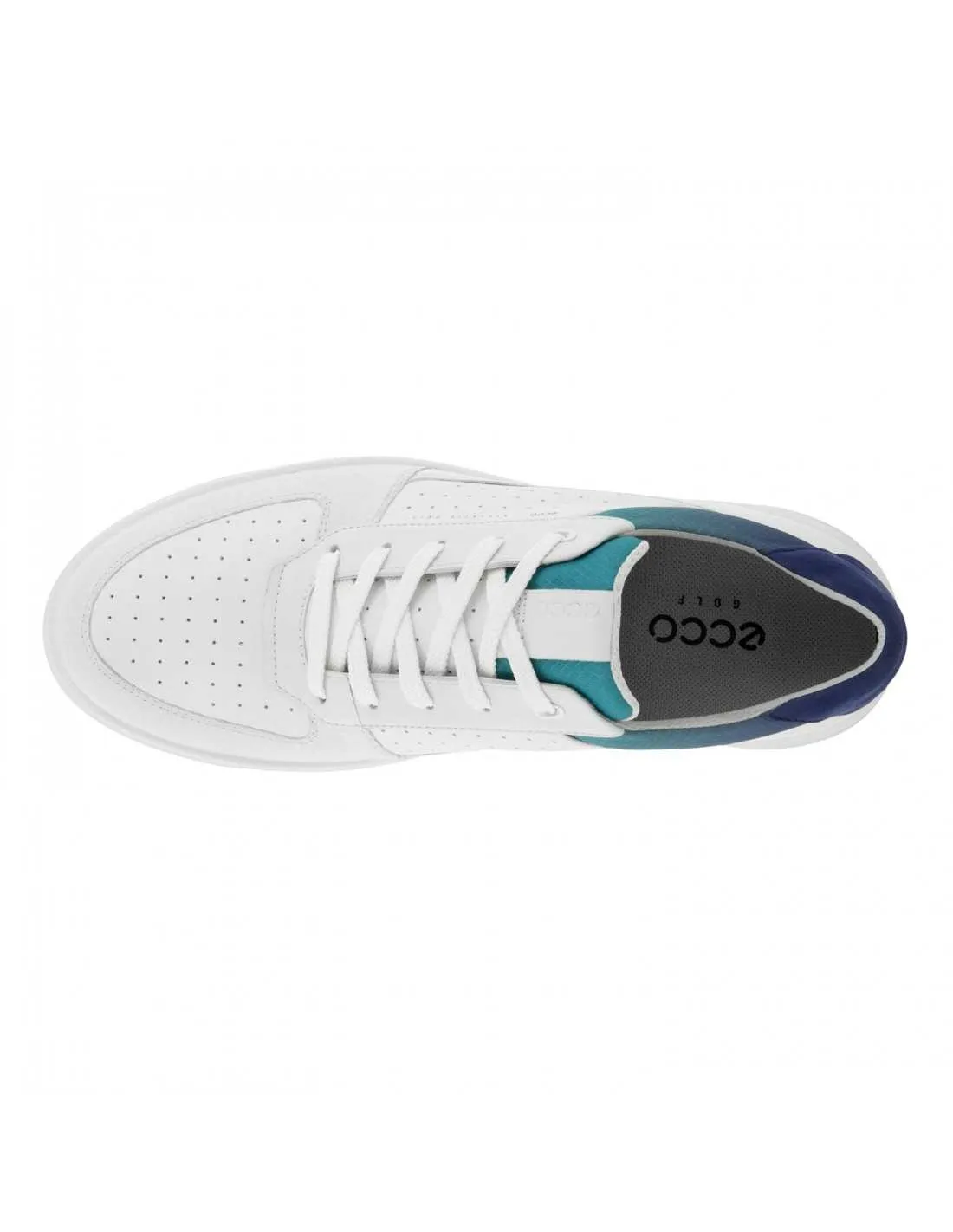 ECCO GOLF TRAY WHITE/BLUE - ZAPATO HOMBRE