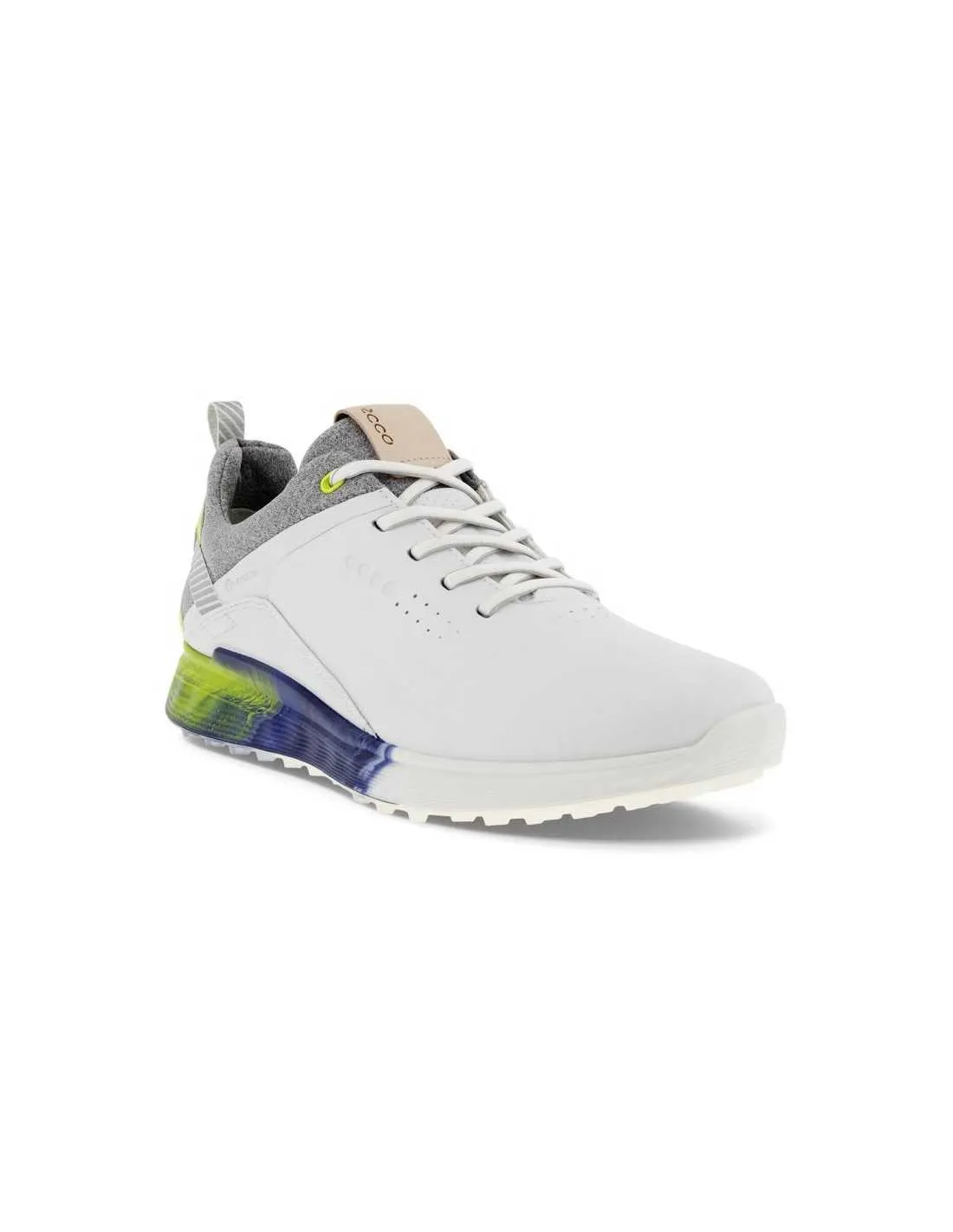 ECCO M GOLF S-THREE WHITE/LIME - ZAPATO HOMBRE