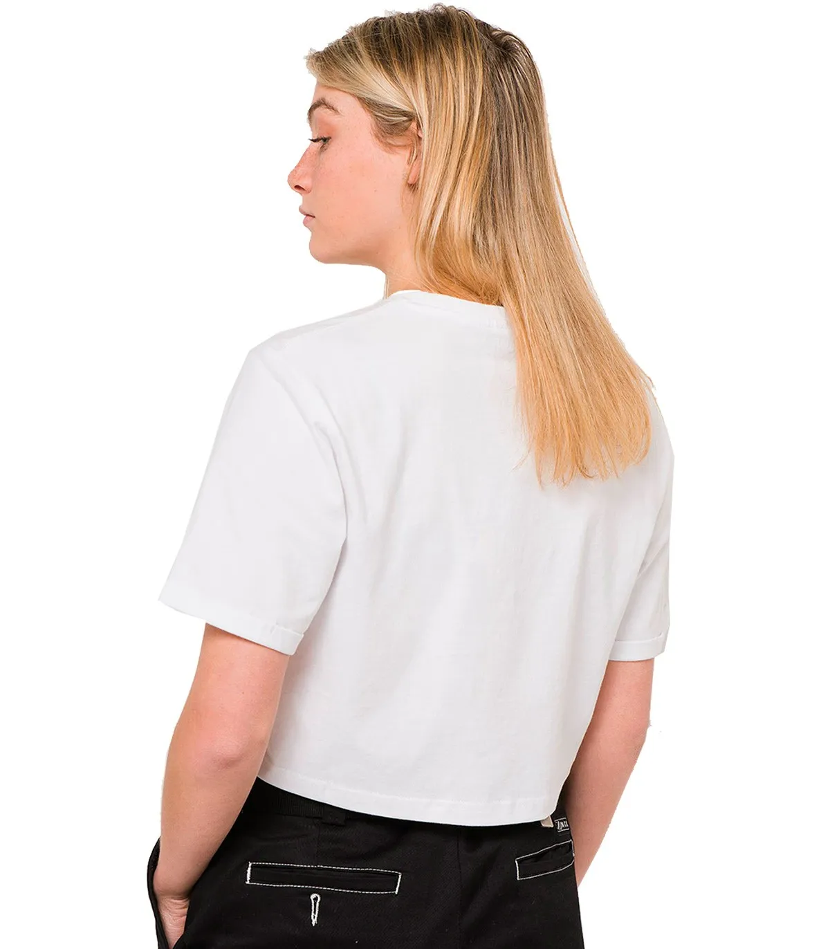 Ellesse - Camiseta Para Mujer Blanca - Alberta Cropped Tee