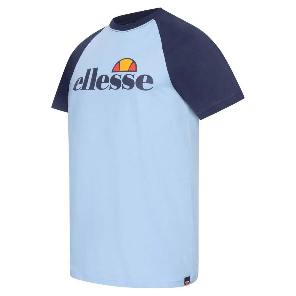 ellesse Piave Raglan Hombre Camiseta SBS07393-Marino Azul claro