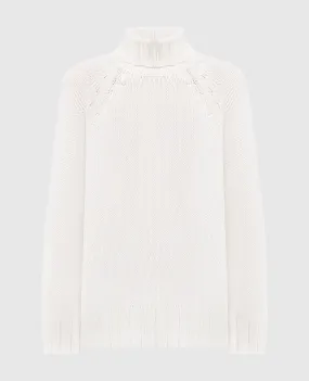 Enrico Mandelli White cashmere sweater