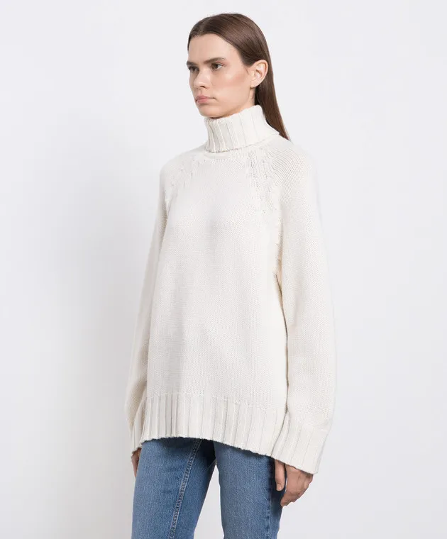 Enrico Mandelli White cashmere sweater