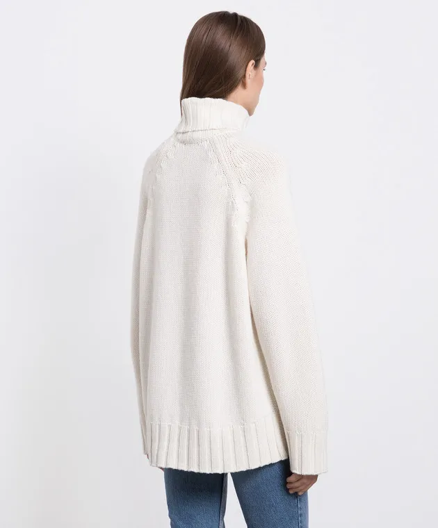 Enrico Mandelli White cashmere sweater