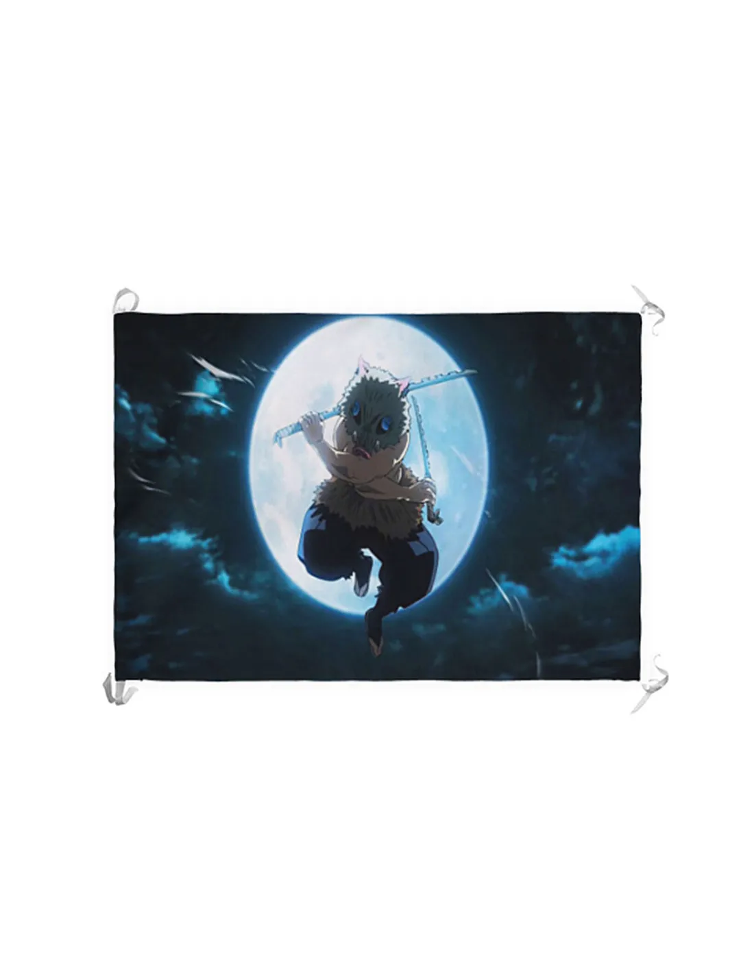 Estandarte-Bandera Demon Slayer de Inosuke Hashibira (70x100 cms.)