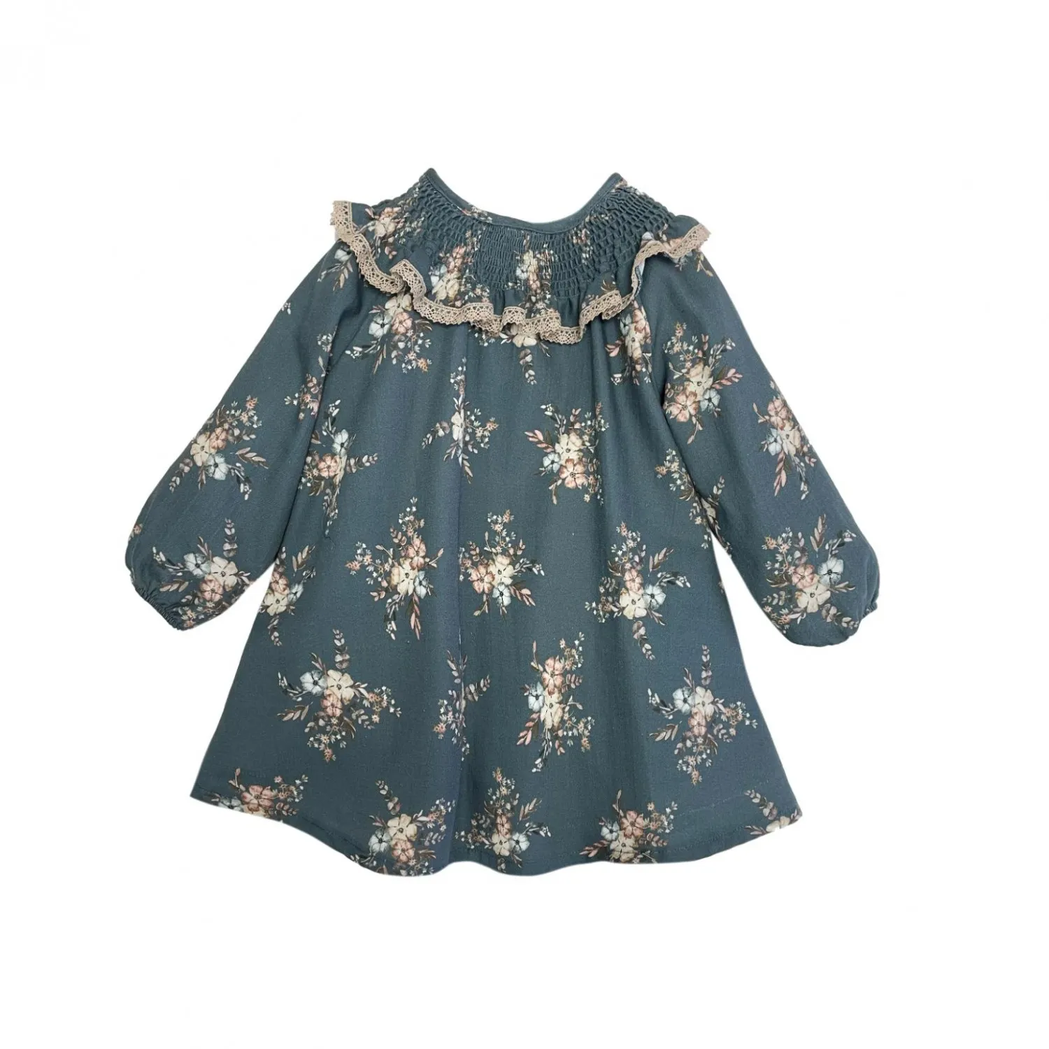 Eve Children's Petrol Collection Floral Dress