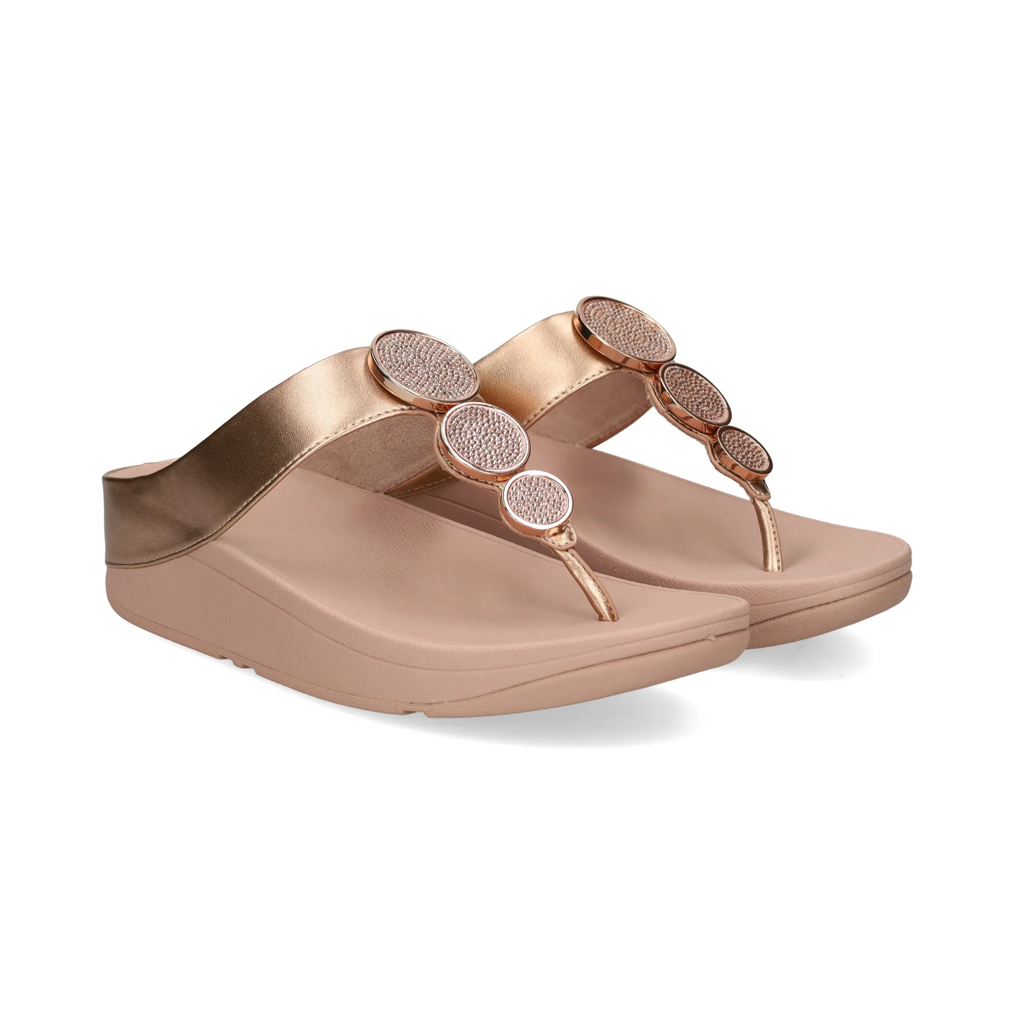 FITFLOP Sandalias cuña de Mujer 323 ROSE GOLD