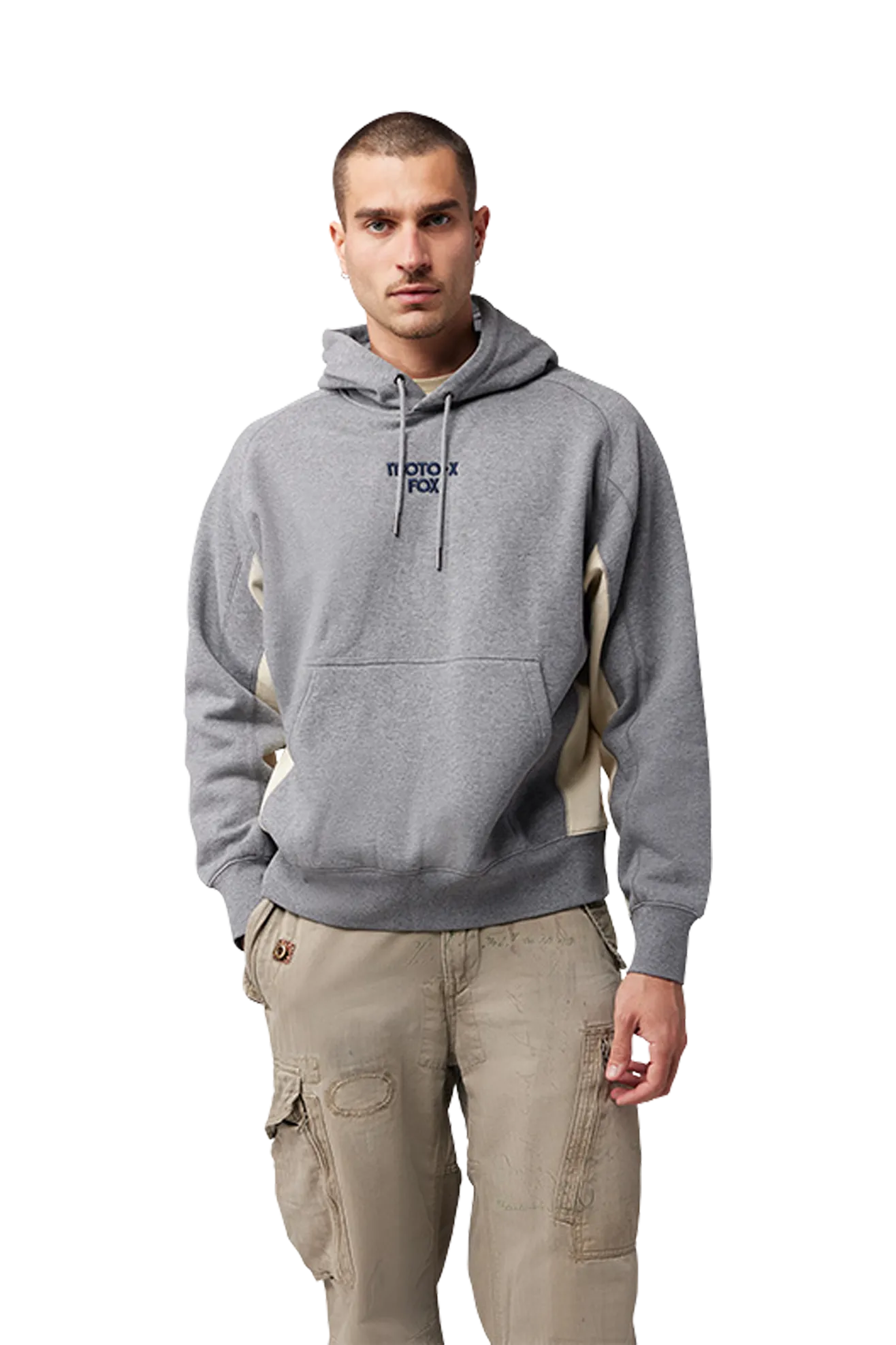 Forro Polar FOX Moto-X Oversized Grafifo Jaspeado 