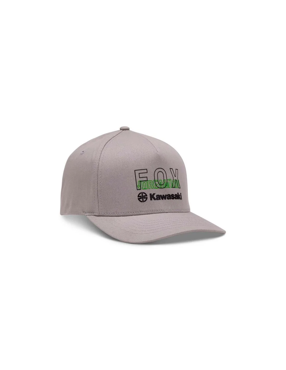 Gorra Fox x Kawasaki Flexfit Gris