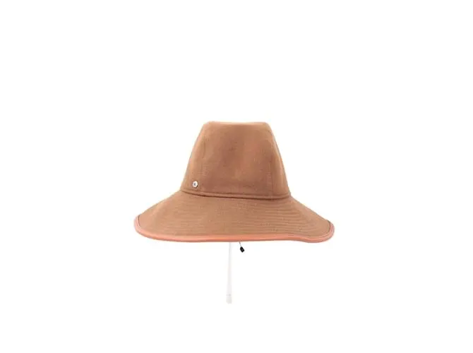 Hermès Sombrero de cachemir Castaño 