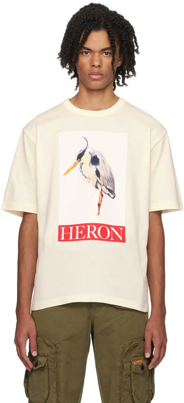 HERON PRESTON Bird Painted T-Shirt