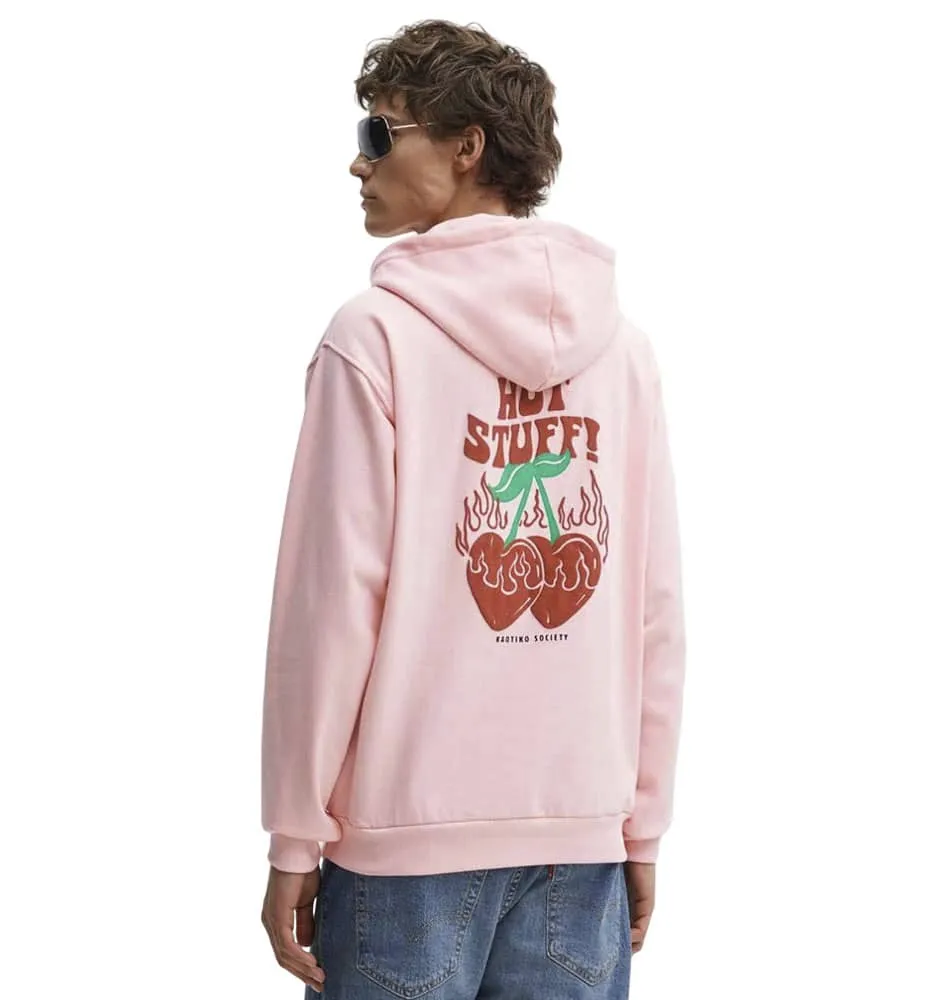 Hoodie Sudadera Capucha Casual_Mujer_KAOTIKO Sud Cap Hot Stuff Flamingo