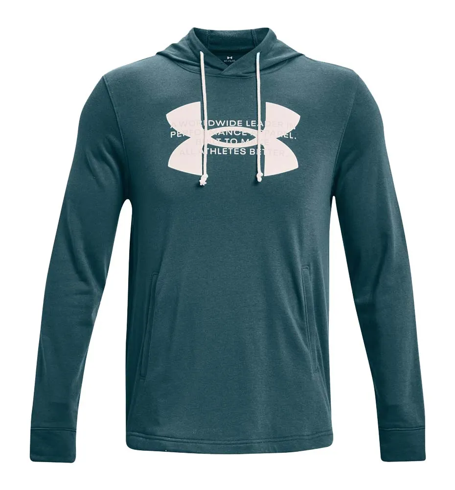 Hoodie Sudadera Capucha Fitness_Hombre_UNDER ARMOUR Rival Terry Logo Hoodie