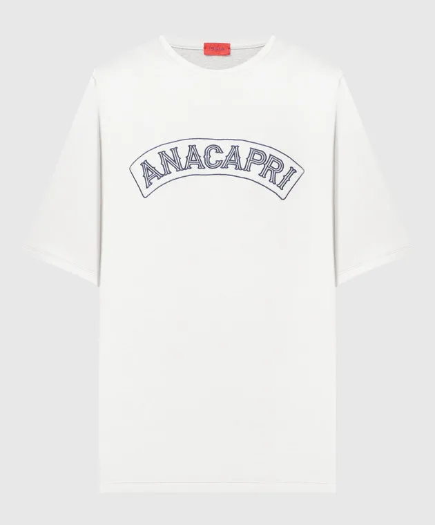 ISAIA Gray t-shirt with embroidery