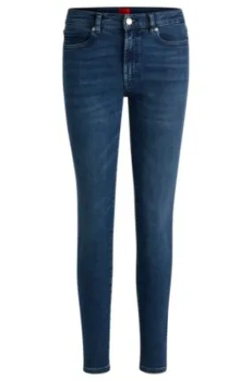 Jeans skinny fit en denim elástico azul