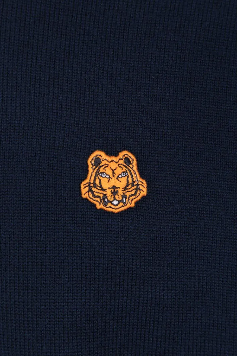 Jersey de hombre Kenzo tiger crest de lana azul