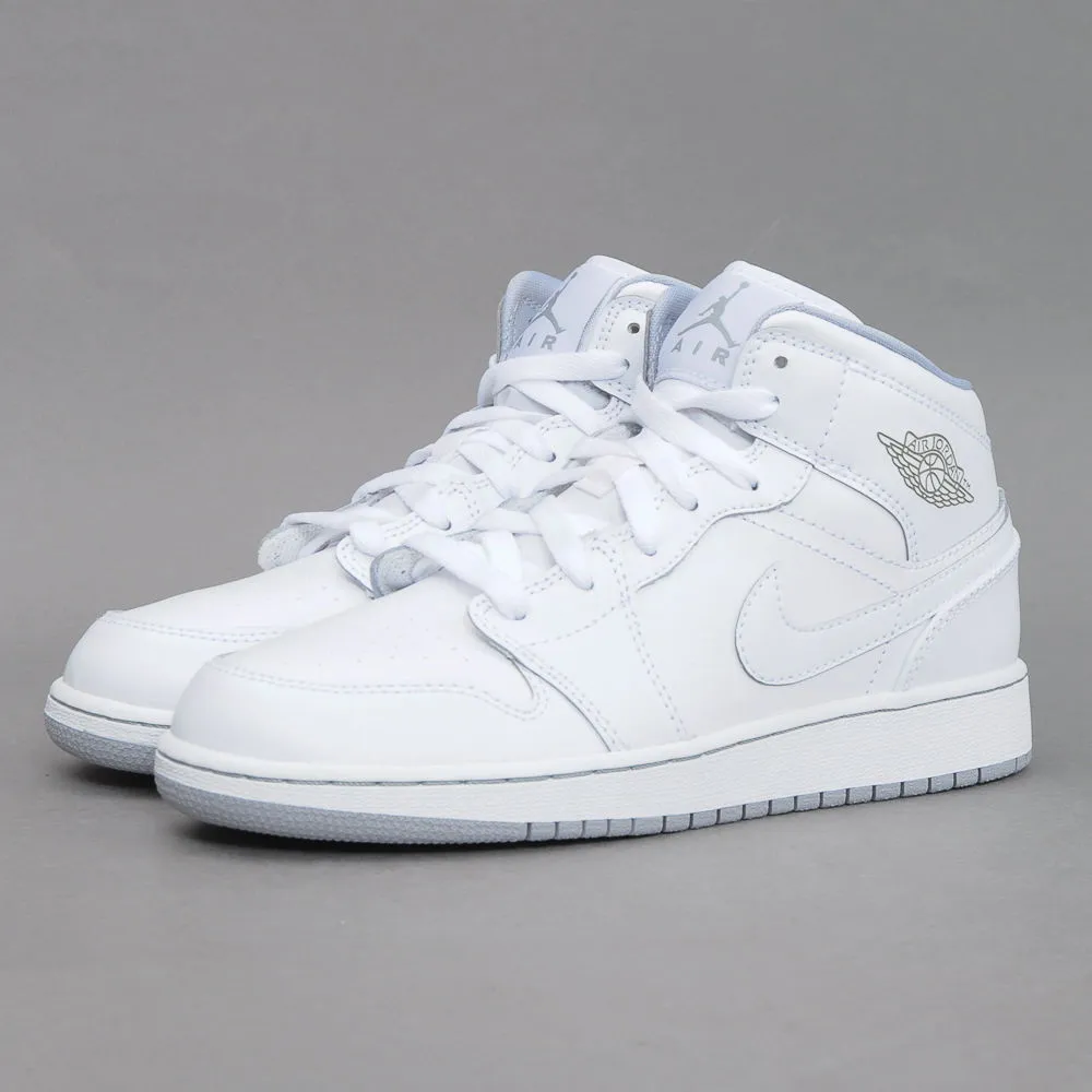 Jordan Air Jordan 1 Retro Mid ''White Wolf Grey'' GS