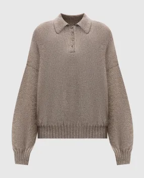 Khaite RENE brown cashmere sweater