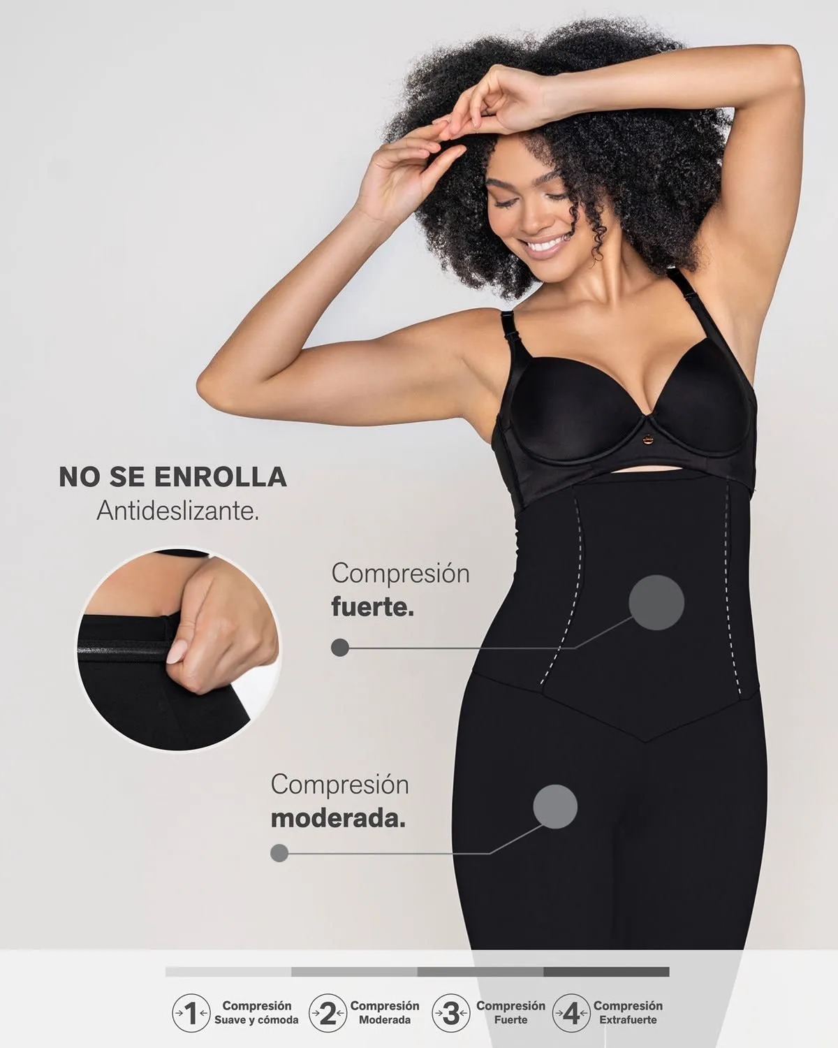 Legging de tiro alto de compresión en abdomen y piernas