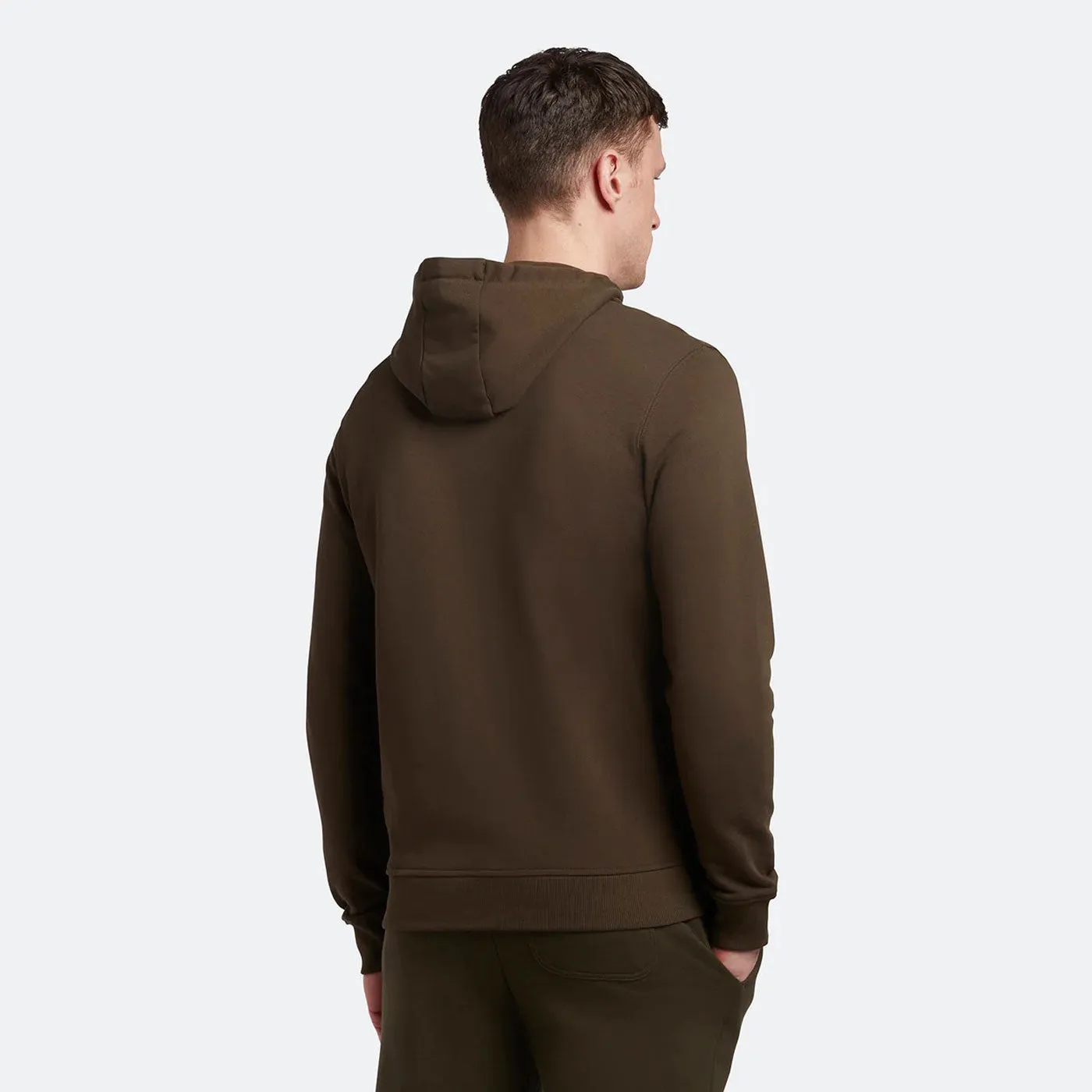 Lyle & Scott Zip Through Hoodie Olive