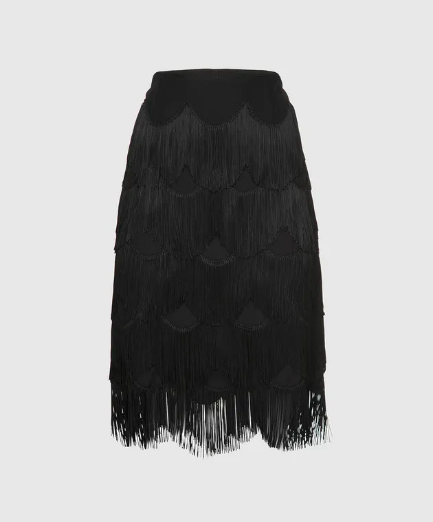 Marc Jacobs Black fringe skirt