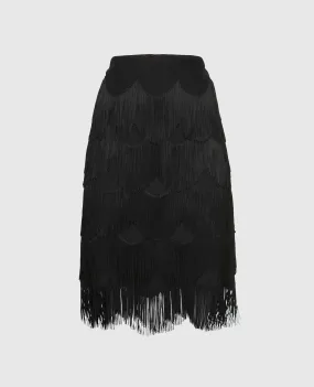 Marc Jacobs Black fringe skirt