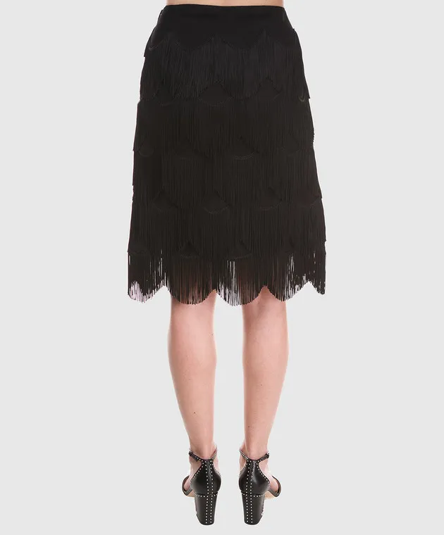 Marc Jacobs Black fringe skirt