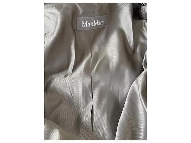 Max Mara Chaquetas Negro Blanco 