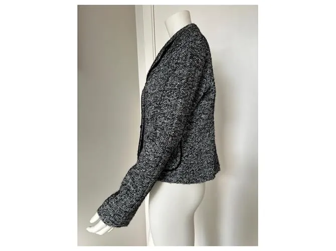 Max Mara Chaquetas Negro Blanco 