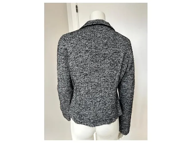 Max Mara Chaquetas Negro Blanco 