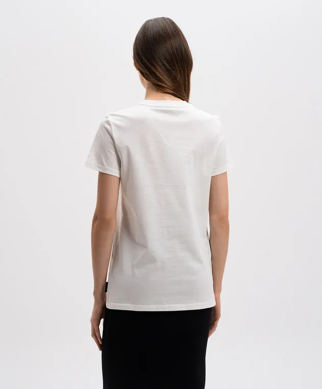 Max Mara White FARAD t-shirt with crystals