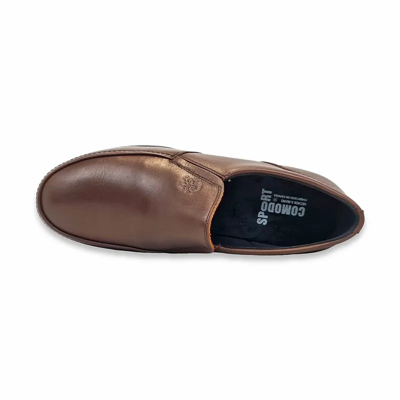 Mocasines Hombre Piel 074 Brandy, de Comodo Sport