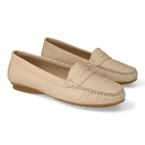 MOCASINES MUJER PLANOS MOD. SELMA BEIGE