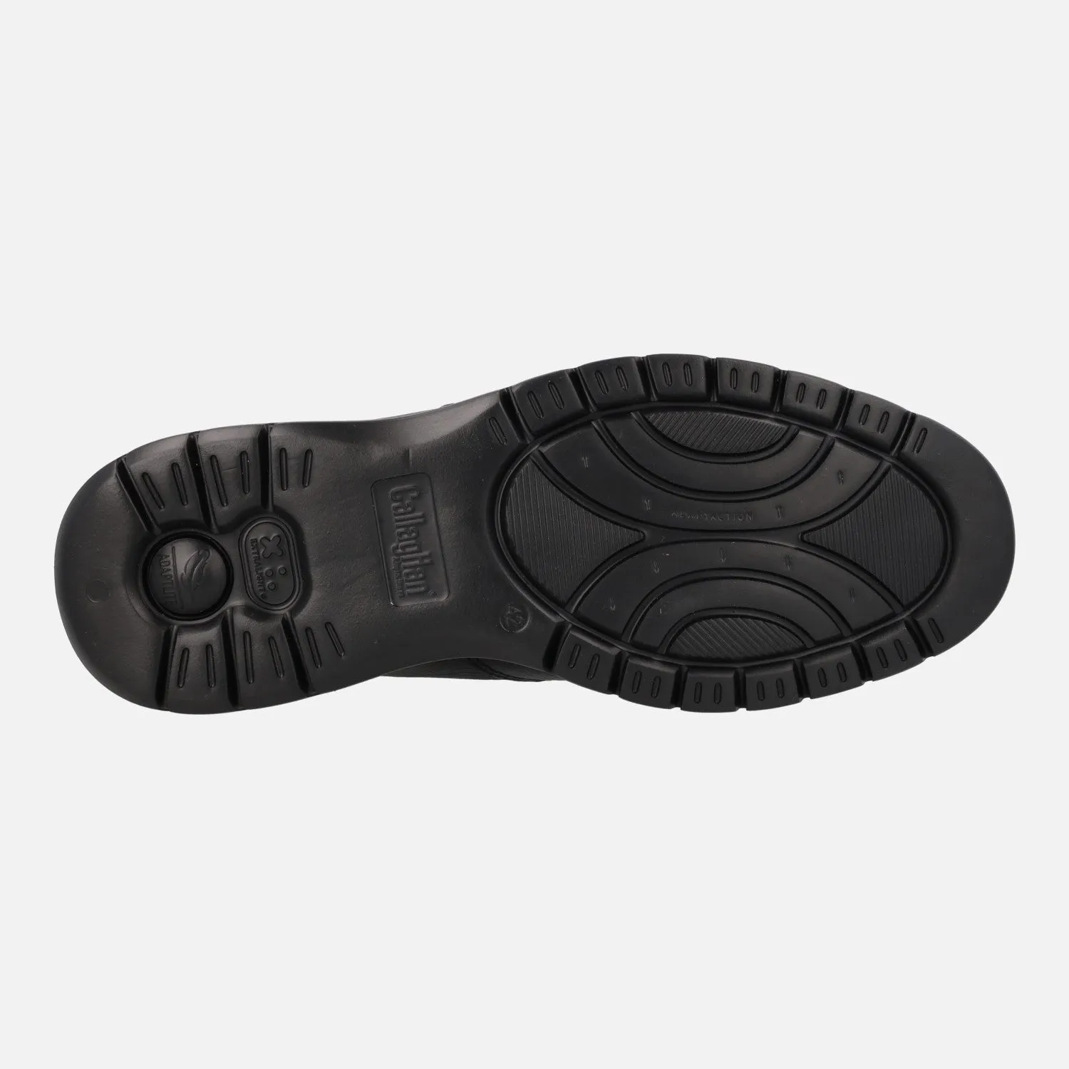 Mocasines negros de piel con piso Extralight para hombre