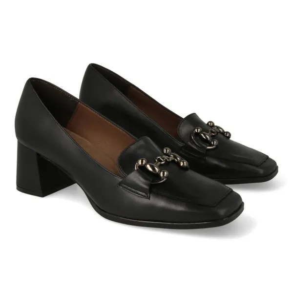 MOCASINES TACON MUJER NEGRO MOD. GIORGINA