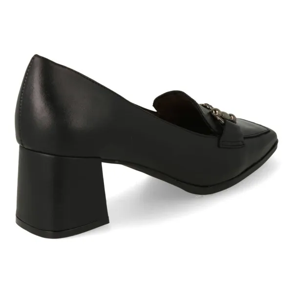 MOCASINES TACON MUJER NEGRO MOD. GIORGINA