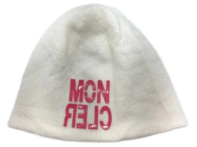 ***MONCLER (MONCLER)  sombrero tejido Rosa Beige 