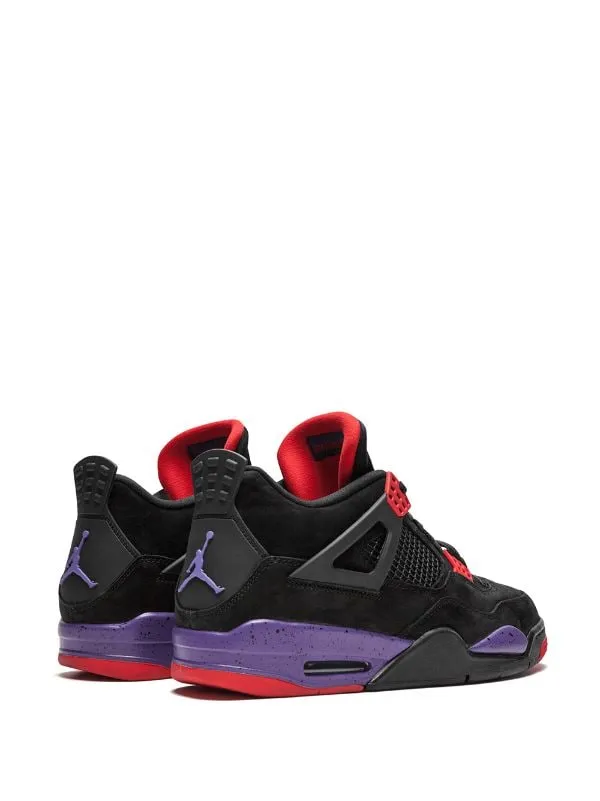 N372O Jordan tenis Air Jordan 4 Retro raptors negro rojo morado