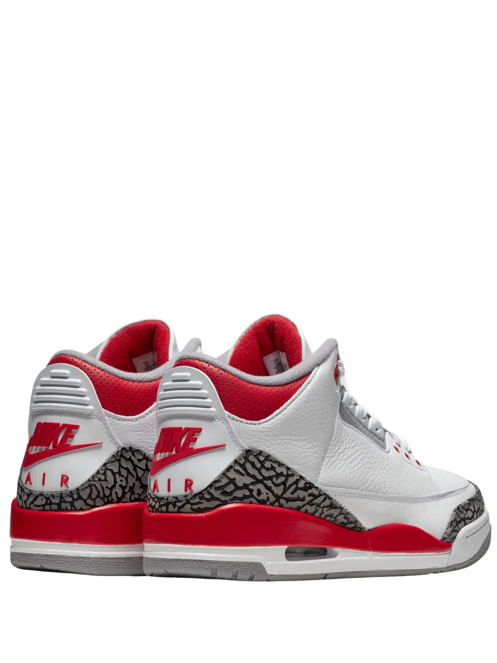 N373O AIR JORDAN 3 III ‘FIRE RED’ BLANCO ROJO