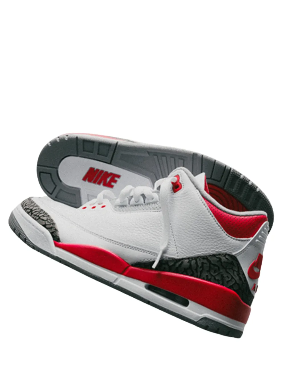 N373O AIR JORDAN 3 III ‘FIRE RED’ BLANCO ROJO