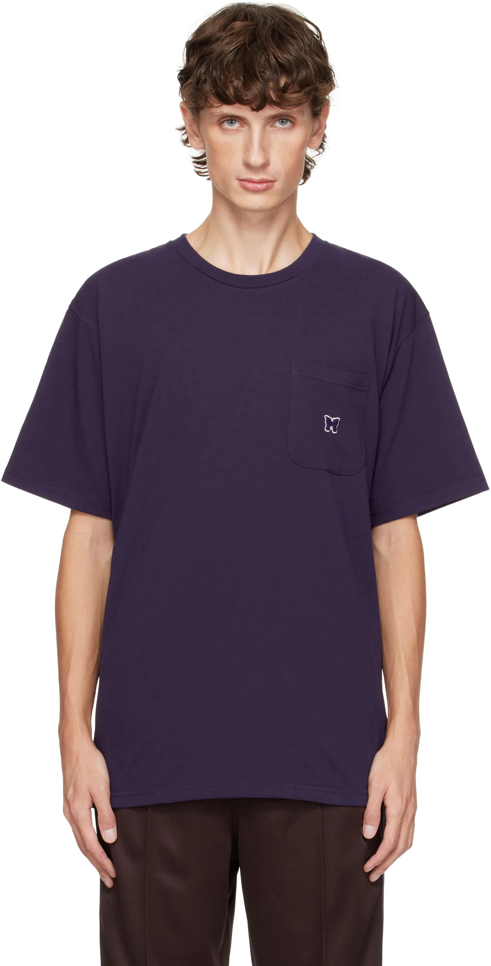 Needles Embroidered-Logo T-shirt