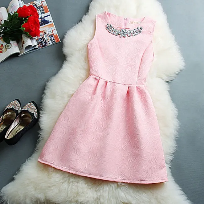 New Princess Style Sleeveless Vest Skirt Dress