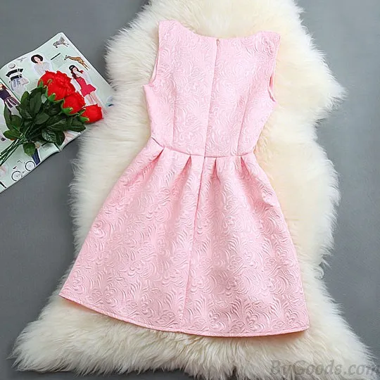 New Princess Style Sleeveless Vest Skirt Dress